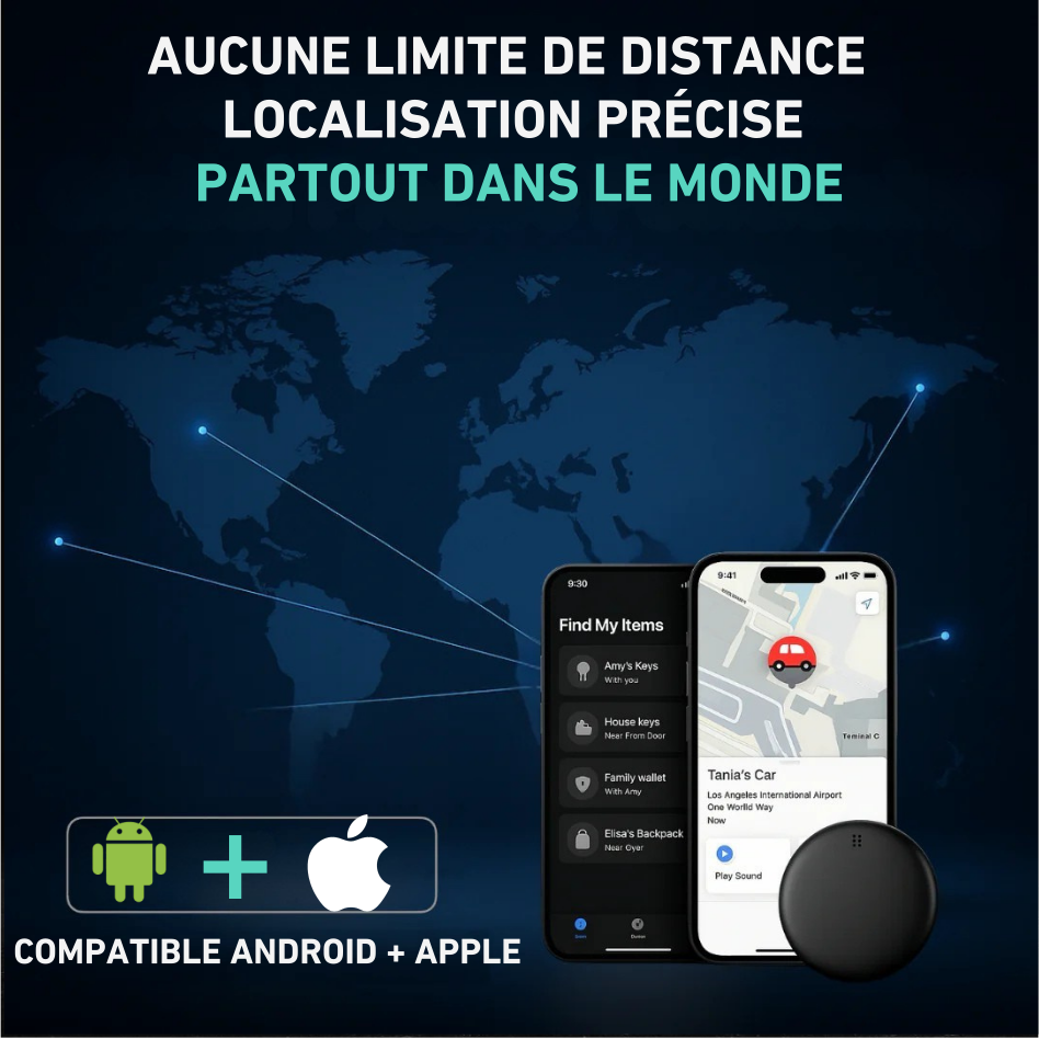 GP90 – Tracker GPS précis sans abonnement (android/apple)