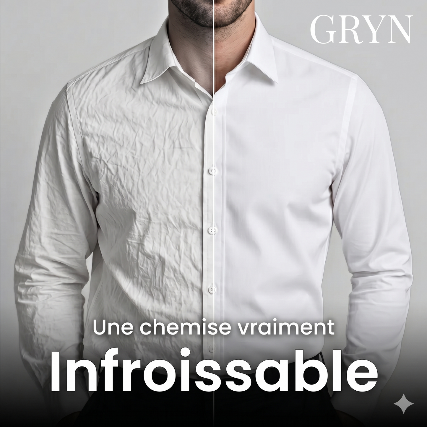 Chemise Infroissable à Coupe Ajustée - Bellutia