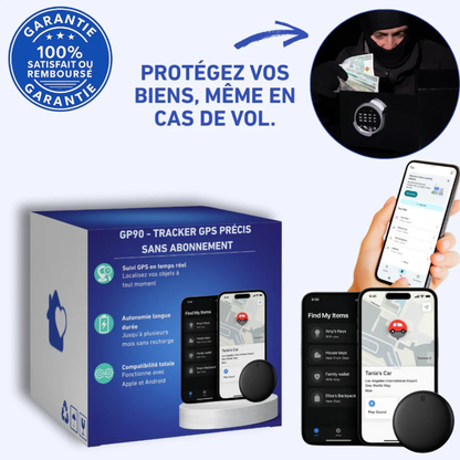 GP90 – Tracker GPS précis sans abonnement (android/apple)